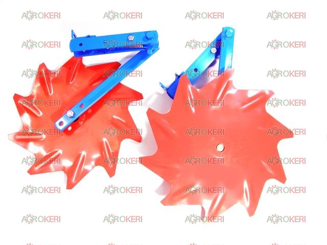cultivator row protector star complete, Super-Crop (left + right-holders)