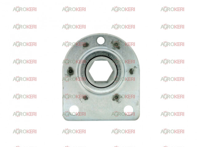 Plate bearing hex shaft, complet 