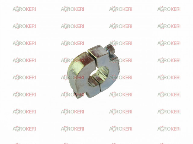 bracket to the hexagonal axis (half clamp couple)