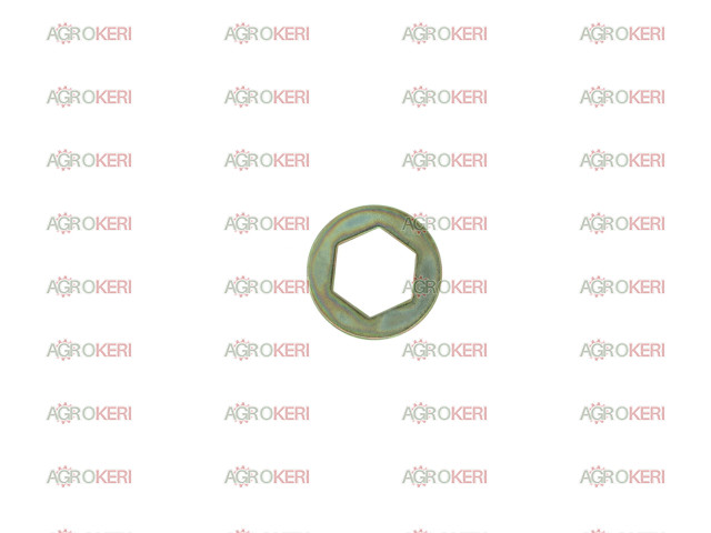 washer, hexagonal (23x41x1)