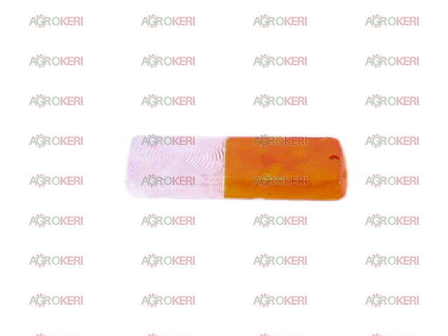 lámpabúra fehér-sárga MTZ új típus (Ukrán 19x8x1,5 cm)