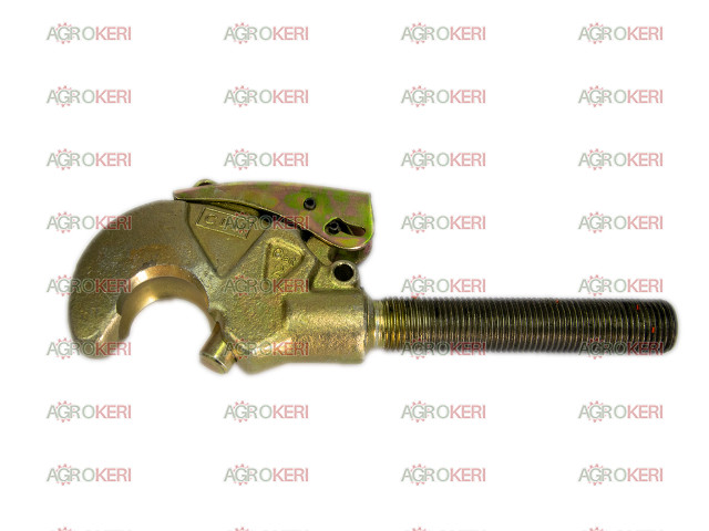 MTZ 3rd quick hitch threaded spindle, Cat 2, (hooked) CBM, support rod hook