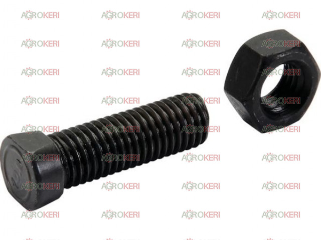 Ekevas csavar+anya M12x45/10.9