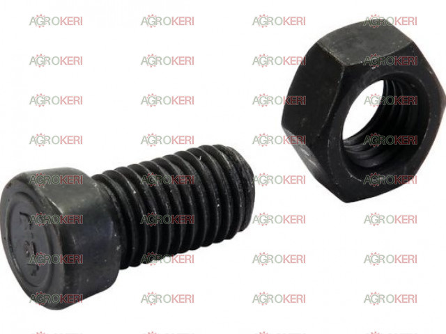 Ekevas csavar+anya M12x30/12.9