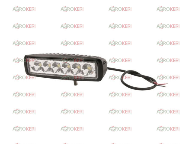 lámpa munka 6 LED,  10-30V LED 18W 1260 lm
