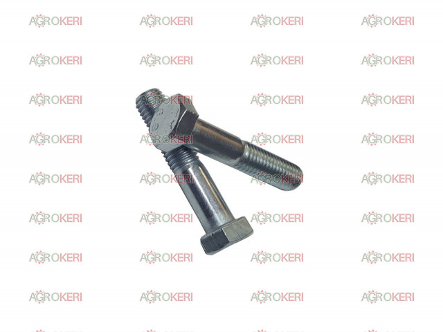 screw M16x80 galvanized fitted partially threaded, for stem crushing hammer, 10.9