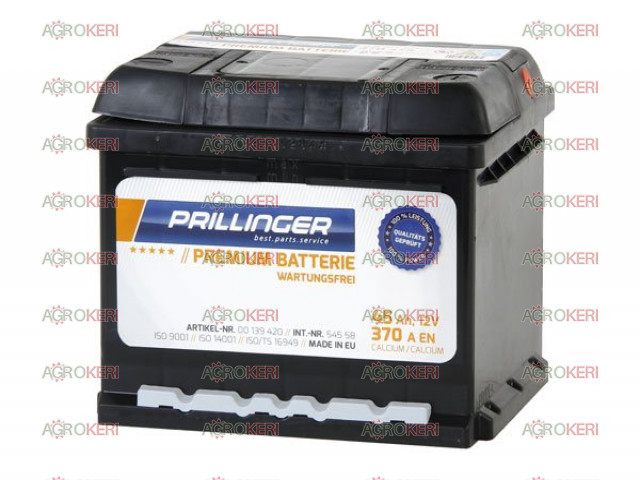 akkumulátor 12V 45Ah 370A Prémium