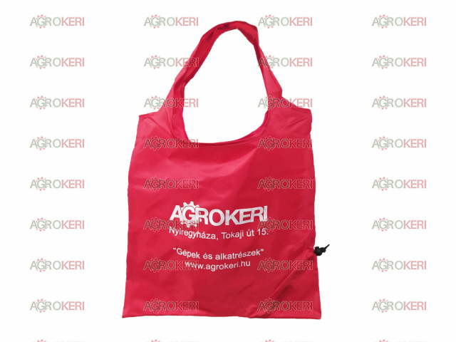 Agrokeri, bevásárló táska összehajtható, piros színű