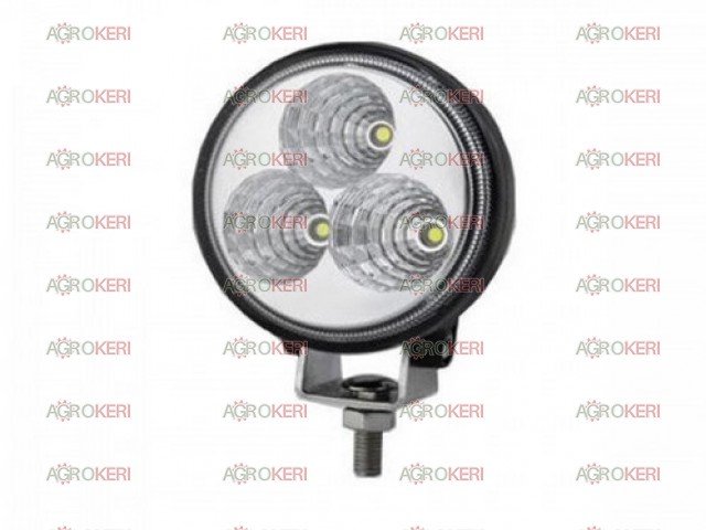lámpa munka 3 LED, kerek mini, terítő 9W