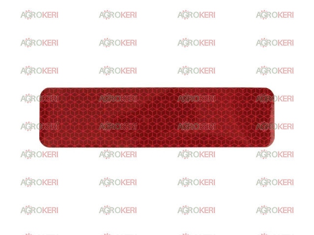 Fényvisszaverő csík piros 50x200mm