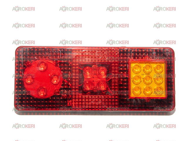lámpa piros-sárga MTZ új típus (Belarus 90x220x20) LED