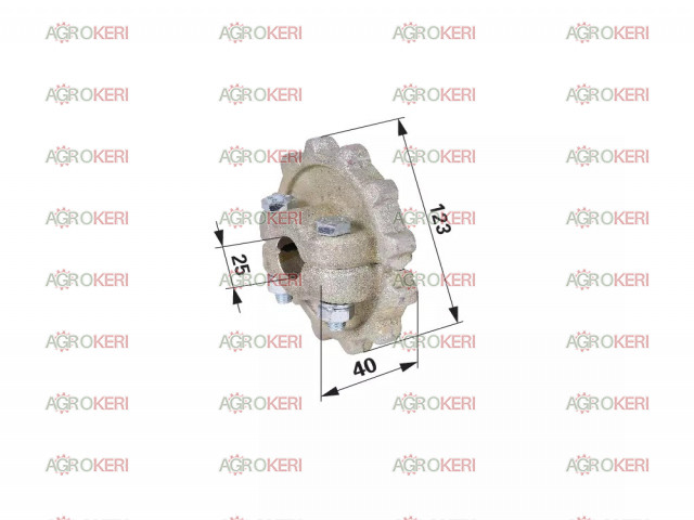 lánckerék burgonyafelszedőhöz Z=15 Wühlmaus