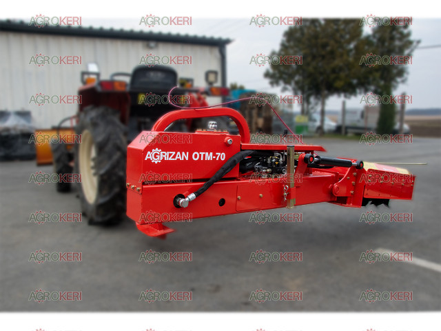 Tiller side cutter, automatic bypass, 70 cm working width (with cardan shaft) AGRIZAN