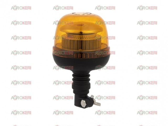 lámpa sárga forgó, rádugós, rugalmas,52 led,24w, 12/24V 