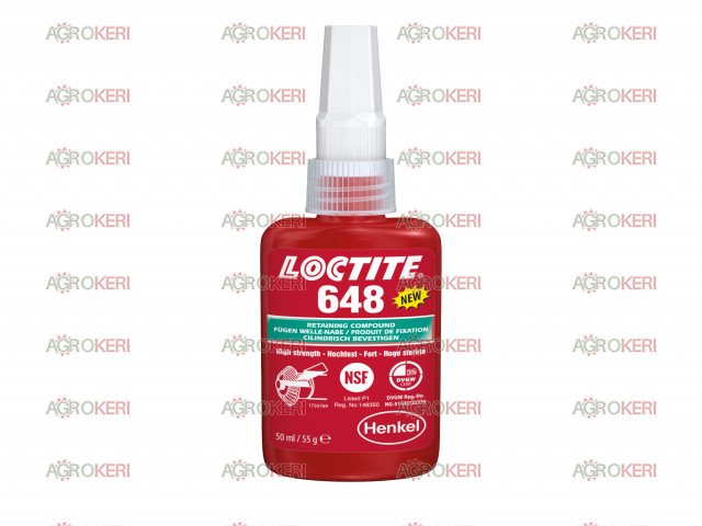 Persely és csapágyrögzítő Loctite 648 / 50ml