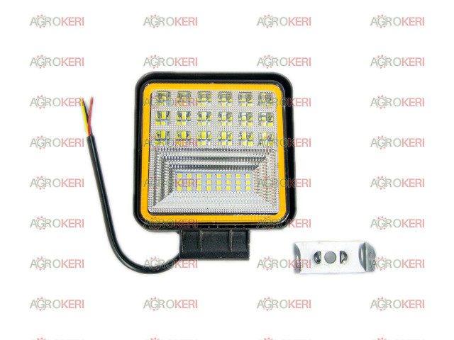 lámpa munka 42 LED, kocka COMBO, 45W (9-36V) terítő és szúró