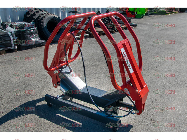 Bale gripper hydraulic for front loader