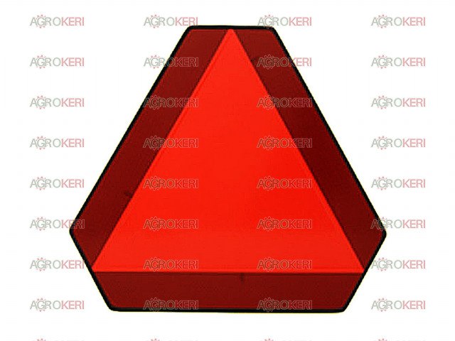 Fényvisszaverő tábla, háromszög, (lassú jármű)