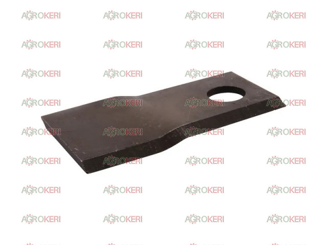 Krone Mähklinge rechts (Rotormesser) 118x48x4 mm, Bohrung: 19 mm
