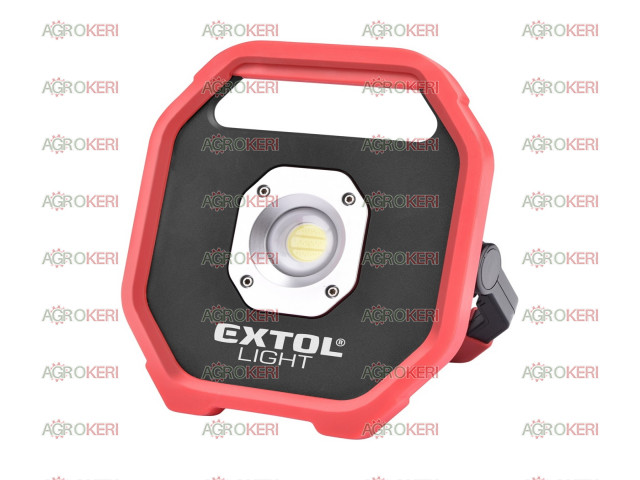 Hordozható LED munkalámpa, elemes reflektor, 10W; 1200 Lm, IP54