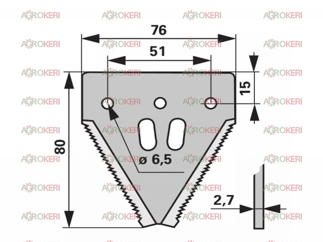 John Deere Sonnenblumeneinsatz, Sichelmesser (Olimac)