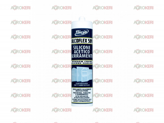 Silcoflex 589 szilikon tömítő, üvegre, 300ml