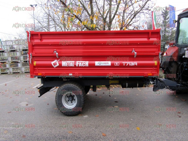 Pótkocsi egytengelyes 5 tonnás, Metal-Fach T-703A/3 / T713A , 3 oldalra billentős