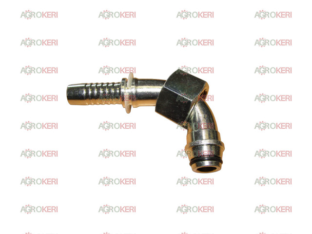 Hidraulika hollanderes csőcsatlakozó, 90 fokos, M22x1,5 DN12, AGR Powerflex