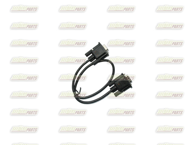 MON Serial cable DB9 RS232 black, direct connection 50cm male/female.