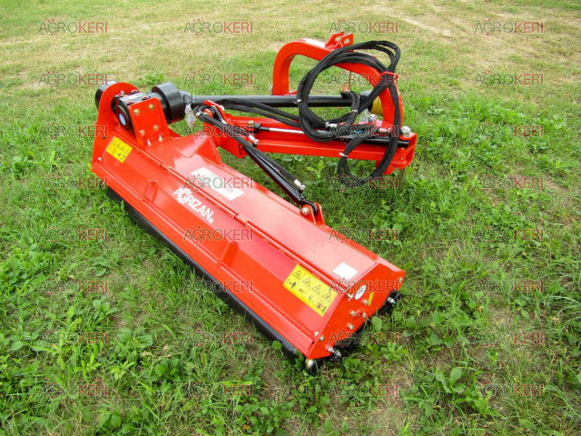 Szárzúzó / Mulcsozó / Rézsűvágó, 125 cm-es, AGRIZAN (kalapácsos, kardántengellyel) AGLK