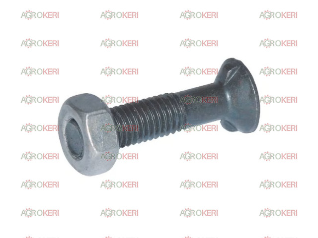Ekevas csavar anyával, M12x35, Két orros DIN 11014, 10.9