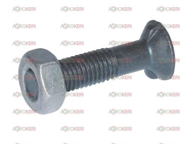 Ekevas csavar anyával, M14x40, Két orros DIN 11014, 8.8