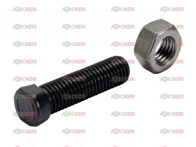 Ekevas csavar kúpos 2 lapos perem + anya 12x50