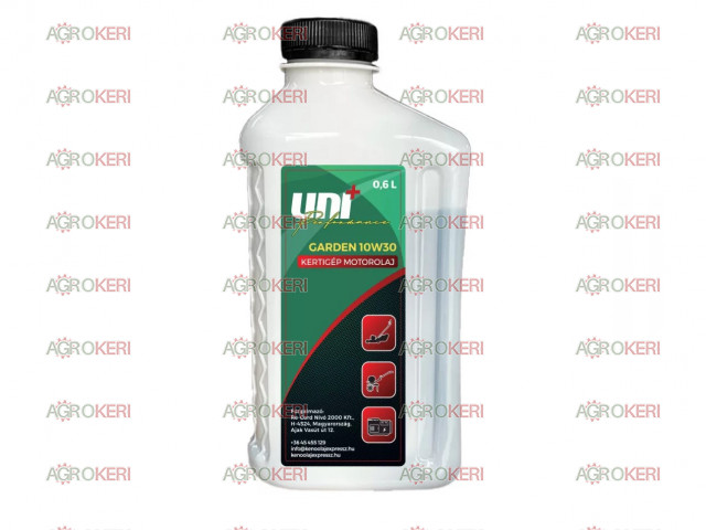 Motorolaj 4 ütemű,10w30, UNI+Performance Garden, 0.6L