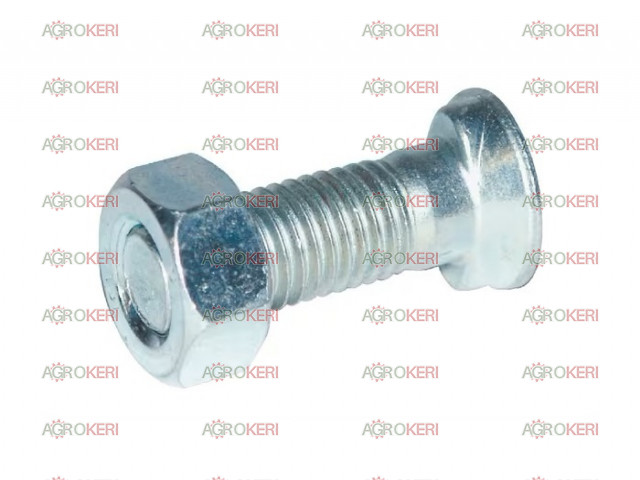 Pflugschraube+Mutter M12x50/8.8