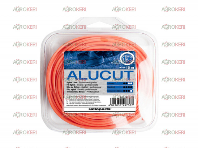 Fűkasza damilszál 1,6mm/15m kerek Alucut