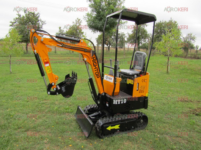 Crawler minikotró, HT-10 (árokásó, markológép)