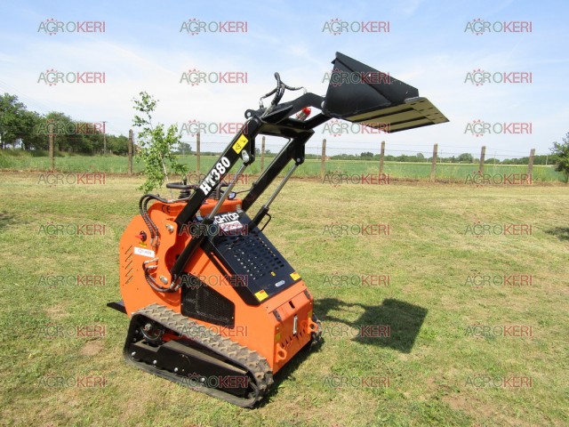 Crawler Minirakodó gumihevederes (lánctalpas) Honda motorral