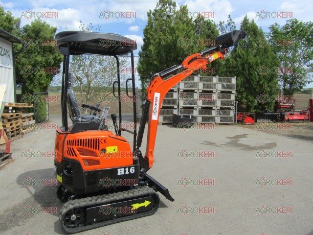 Crawler minikotró, HT-16, Koop 292 motorral (árokásó, markológép)