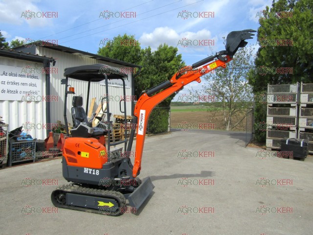 Crawler minikotró, HT-18, Japán Kubota D722 motorral (árokásó, markológép)