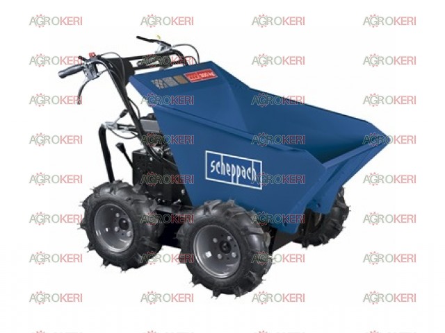 Mini szállító, dömper, 4x4 kerék hajtással, kézi billentéssel