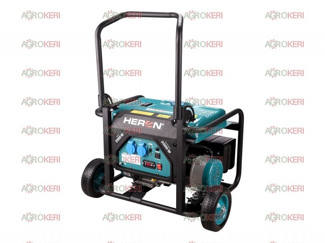 Benzinmotoros áramfejlesztő, 1 fázisú, 3kVa, Heron