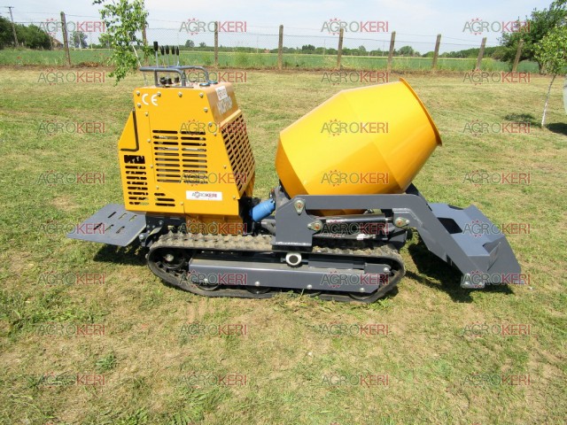Betonkeverő, mini mixer, önjáró, Rato motor, benzines 13,5 LE