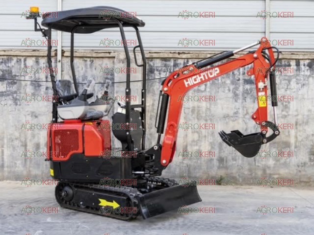 Crawler minikotró, HT-12G, Kubota motorral (árokásó, markológép) állítható nyomtáv