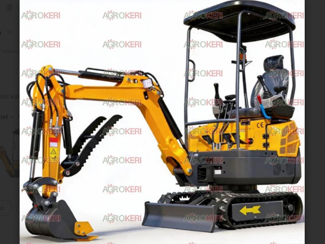 Crawler minikotró, HT-15PRO, Kubota motorral (árokásó, markológép)